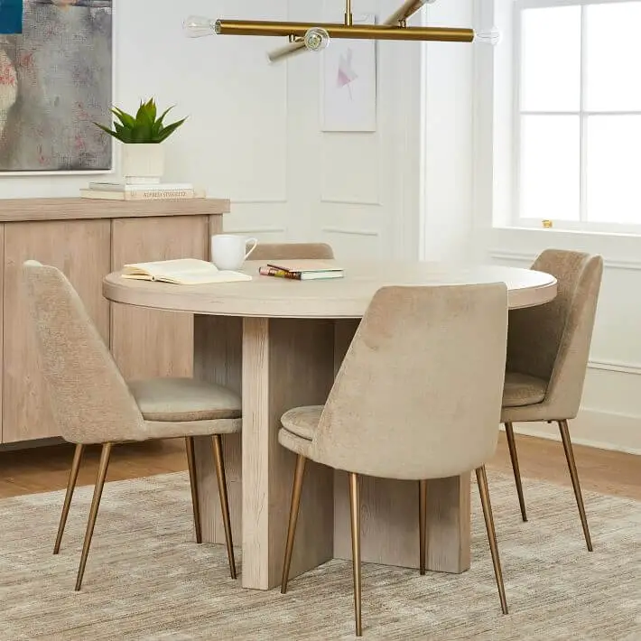 small round dining table for small space