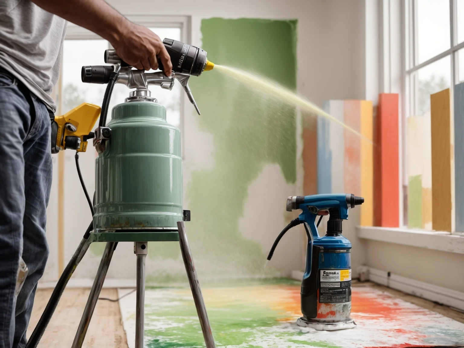 Air Compressor vs Airless Paint Sprayer Tiny House & Small Apartment