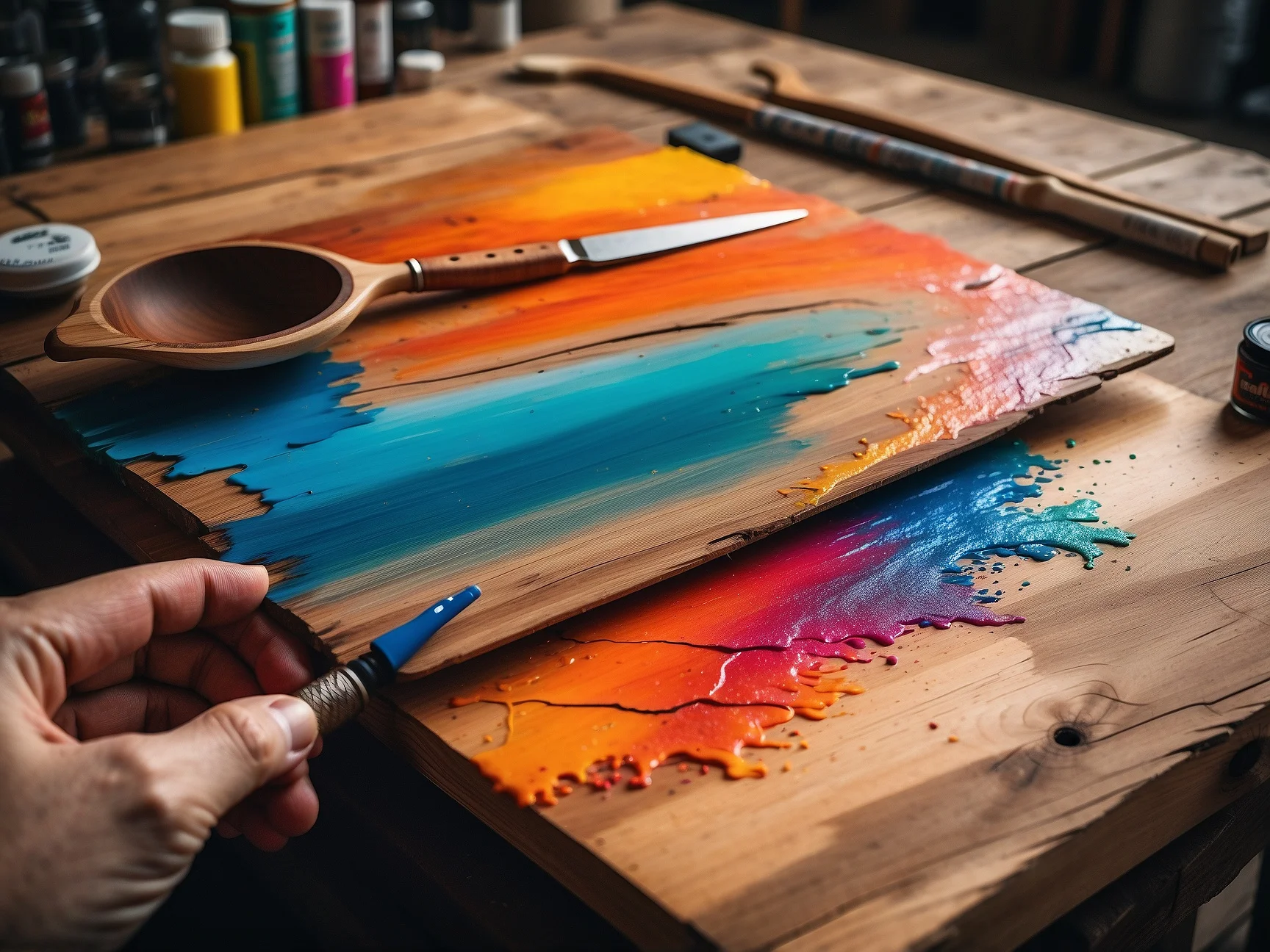 Using Acrylic Paint on Wood Tiny House & Small Apartment Living