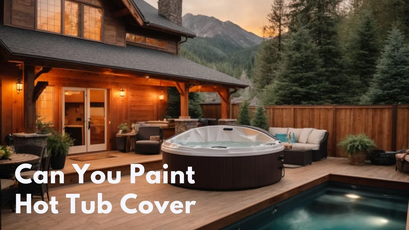 Painting Hot Tub Cover and Exterior Tiny House & Small Apartment Living