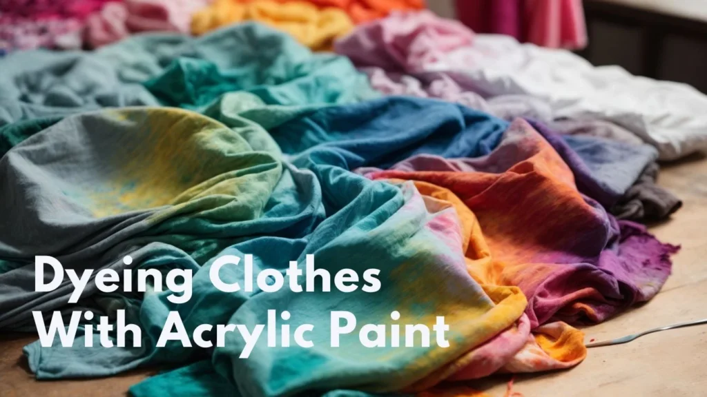Dyeing Clothes with Acrylic Paint