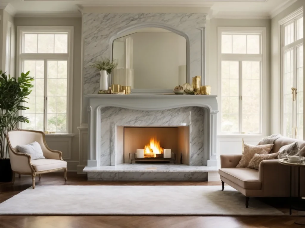 Paint a Marble Fireplace