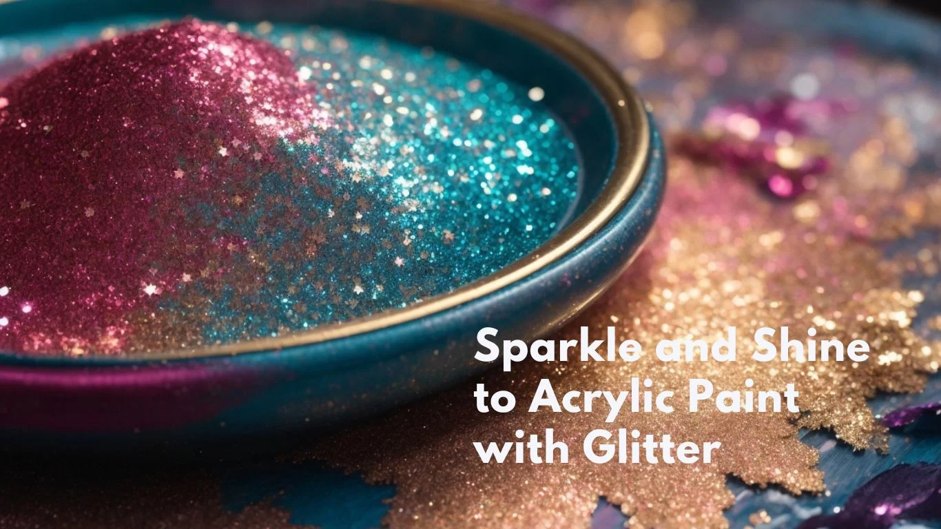 Mixing Glitter and Acrylic Paint Adding Sparkle and Shine to Acrylic