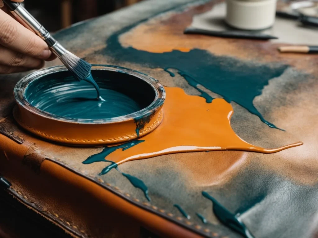 Using Acrylic Paint on Leather