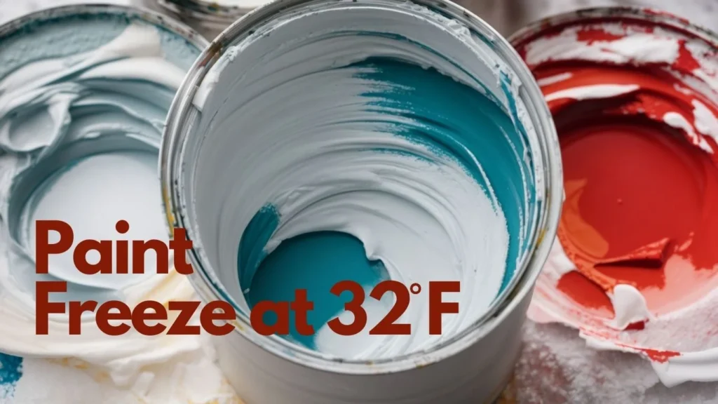at what temperature does paint freeze