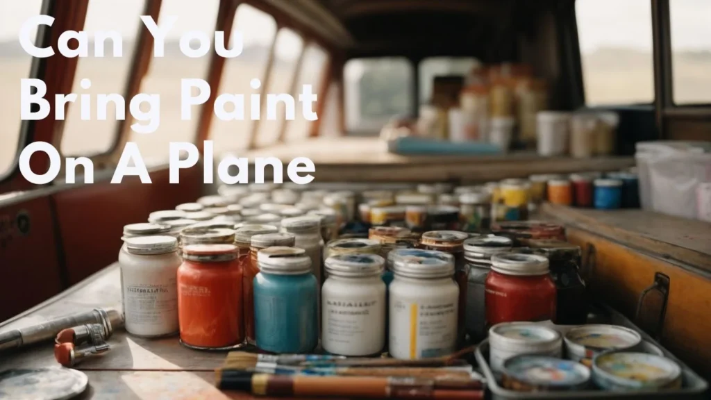 can you bring paint on a plane